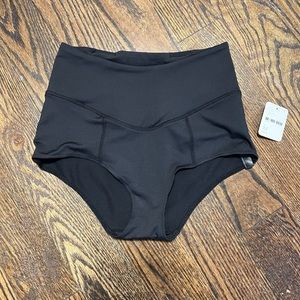 NWT Free People FP Movement Micro Shorts Black Dance Swim Yoga